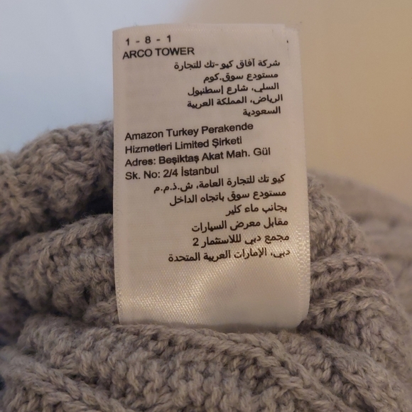 AMAZON Essentials warm gray turtleneck sweater size small - Picture 12 of 12